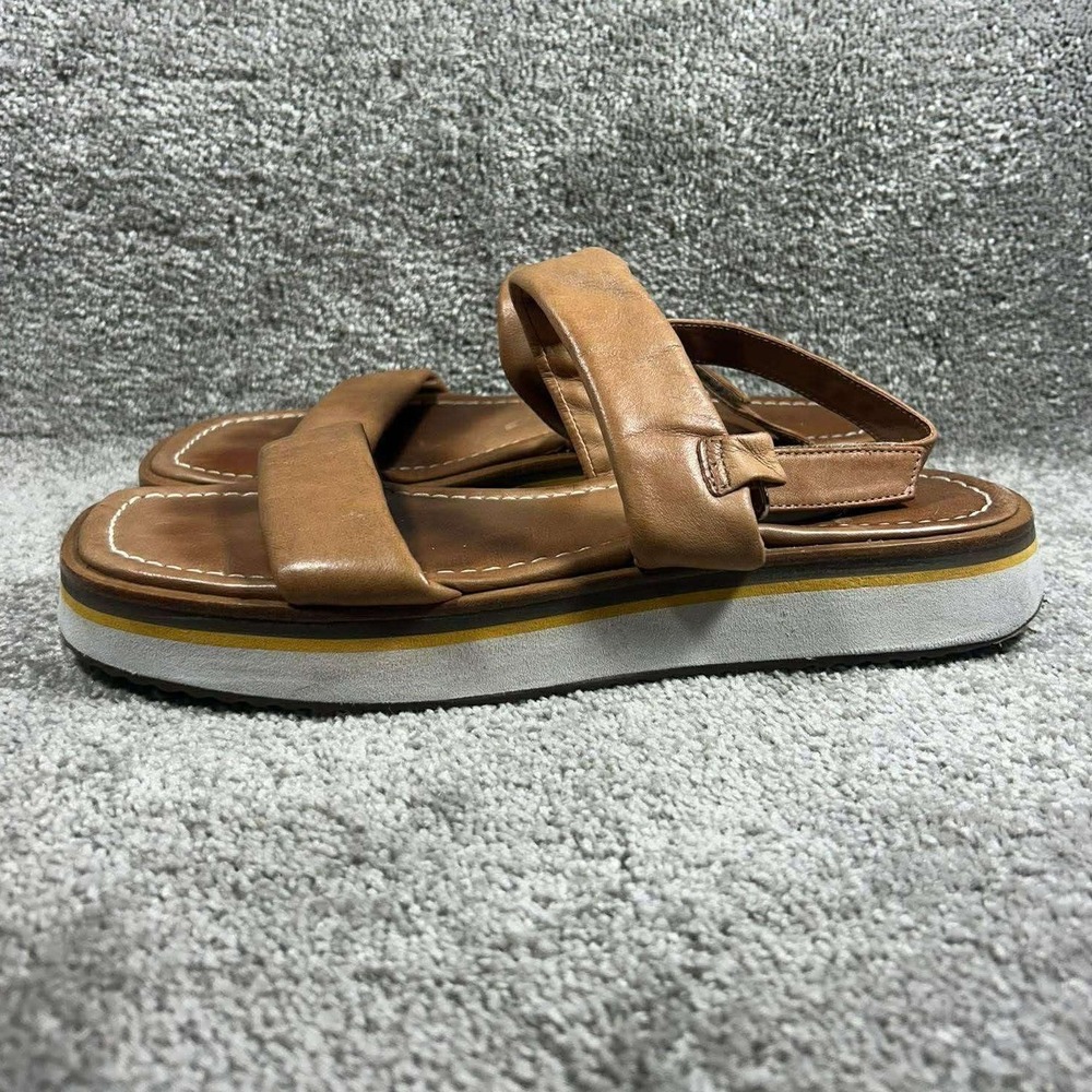 Bernardo‎ Platform Sandals Tan Leather Slingback Women Size 10M